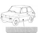 Türblech links (724071), Fiat 126 1972 -